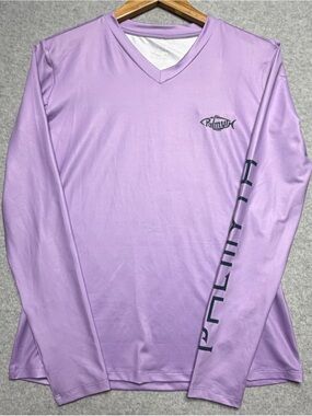 Palmyth Women’s S Fishing Shirt NWT UPF Sun Protection Turtle Purple Long Sleeve